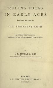 Tapa de Ruling ideas in early ages and their relation to Old Testament faith