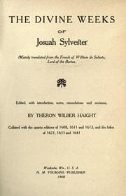 Tapa de The divine weeks of Josuah Sylvester