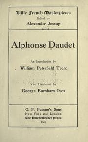 Tapa de Alphonse Daudet's short stories