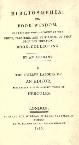Tapa de Bibliosophia
