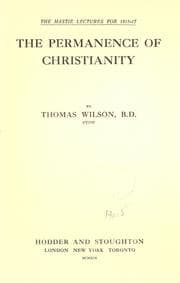 Tapa de The permanence of Christianity