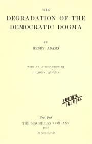 Tapa de The degradation of the democratic dogma