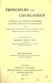 Tapa de Principles for churchmen