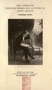 Tapa de The complete poetical works and letters of John Keats