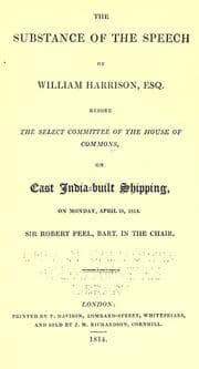 Tapa de The substance of the speech of William Harrison, esq