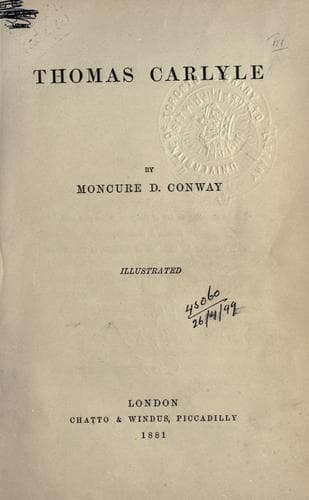 Tapa de Thomas Carlyle.