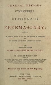 Tapa de General history, cyclopedia and dictionary of freemasonry