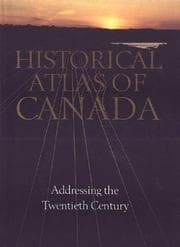 Tapa de Historical Atlas of Canada: Volume III
