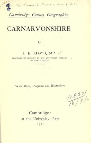 Tapa de Carnarvonshire