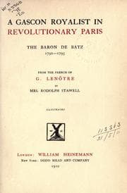 Tapa de A Gascon Royalist in revolutionary Paris