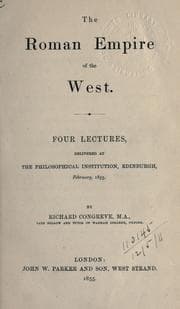 Tapa de The Roman empire of the West