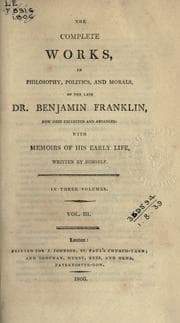 Tapa de The complete works, in philosophy, politics, and morals, now first collected and arr., with memoirs of his early life