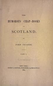 Tapa de The humorous chap-books of Scotland