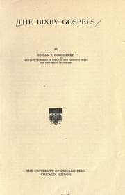 Tapa de The Bixby Gospels