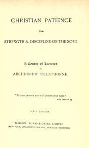Tapa de Christian patience, the strenght & discipline of the soul