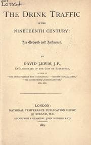 Tapa de The drink traffic in the nineteenth century