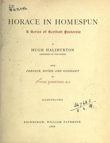 Tapa de Horace in homespun