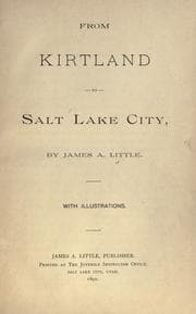Tapa de From Kirtland to Salt Lake City