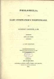 Tapa de Philomela, the Lady Fitzwater's nightingale