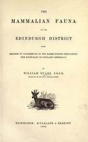 Tapa de The mammalian fauna of the Edinburgh district