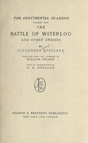 Tapa de The battle of Waterloo and other stories