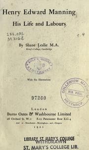 Tapa de Henry Edward Manning