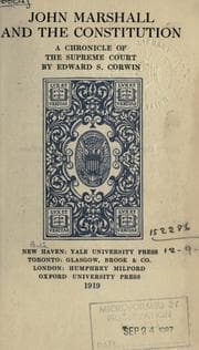 Tapa de John Marshall and the Constitution