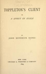 Tapa de Toppleton's client ; or, A spirit in exile