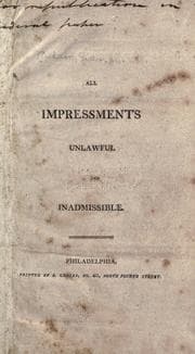 Tapa de All impressments unlawful and inadmissible