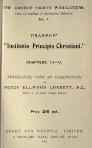 Tapa de The Institution Principis Christiani, chapters III-XI