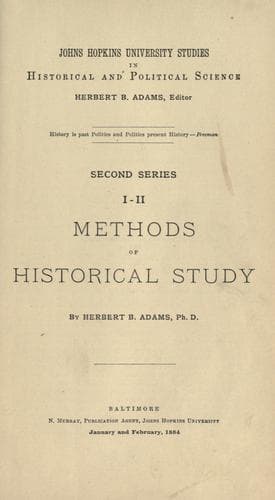 Tapa de Methods of historical study