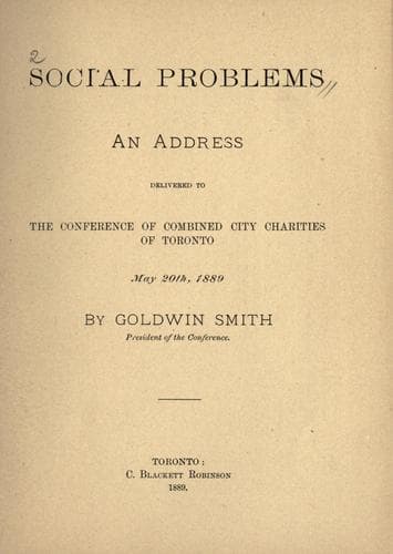 Tapa de Social problems