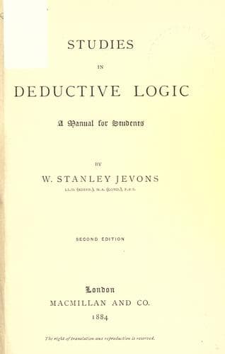 Tapa de Studies in deductive logic.