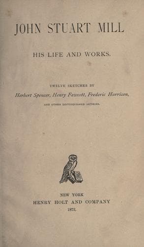 Tapa de John Stuart Mill