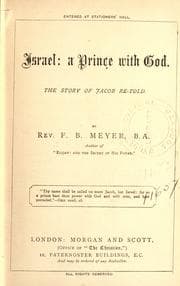 Tapa de Israel: a prince with God