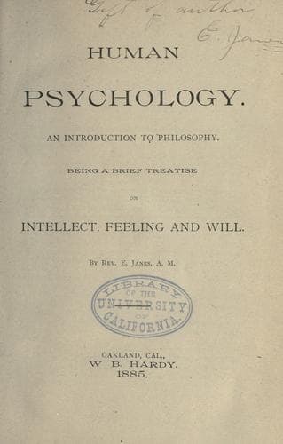 Tapa de Human psychology