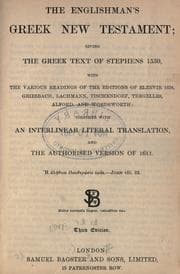 Tapa de The Englishman's Greek New Testament