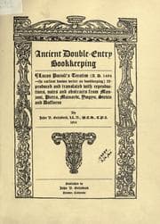 Tapa de Ancient double-entry bookkeeping