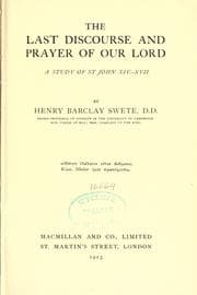 Tapa de The last discourse and prayer of our Lord