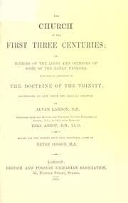 Tapa de The church of the first three centuries