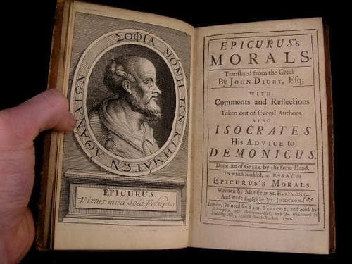 Tapa de Epicurus's morals