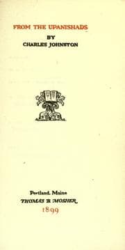 Tapa de From the Upanishads