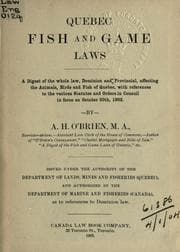 Tapa de Quebec fish and game laws