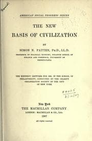 Tapa de The new basis of civilization