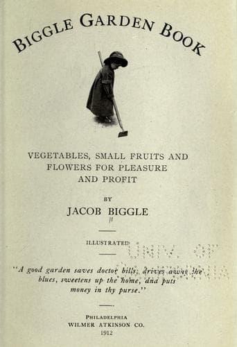 Tapa de Biggle garden book