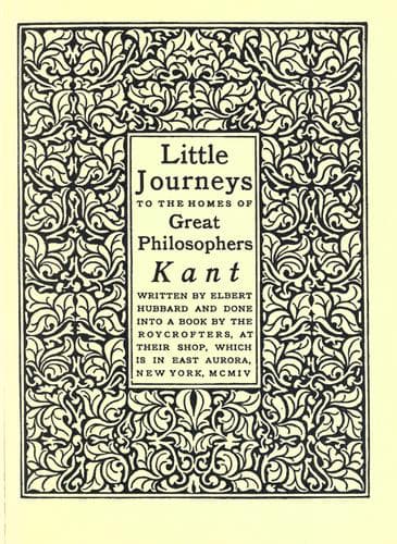 Tapa de Kant