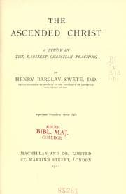Tapa de The ascended Christ