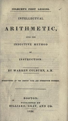 Tapa de Intellectual arithmetic