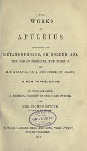 Tapa de The works of Apuleuis