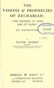 Tapa de The visions and prophecies of Zechariah